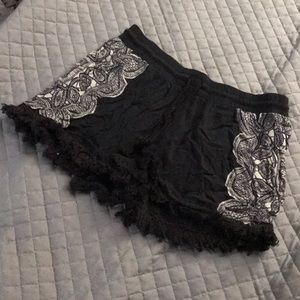 Grey Designed Shorts